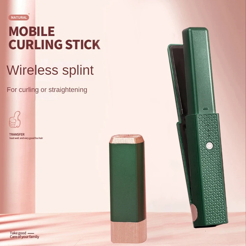 Wireless Hair Straightening Splint Straight Hair Stick Portable Straight Curling Stick Inner Buckle Bangs Styling Tool B 250214