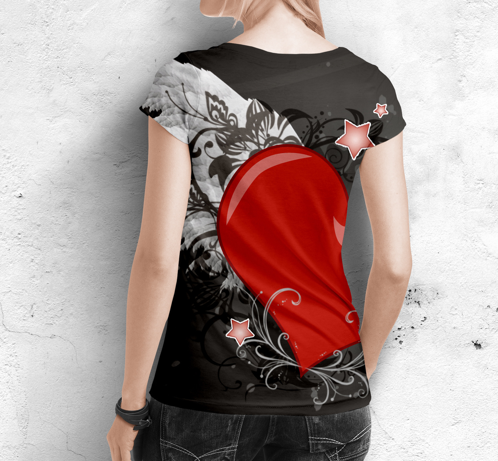 Designer Large Summer Sexy Short Sleeve 3D Printed Loose and Elegant Women T-shirt New Style