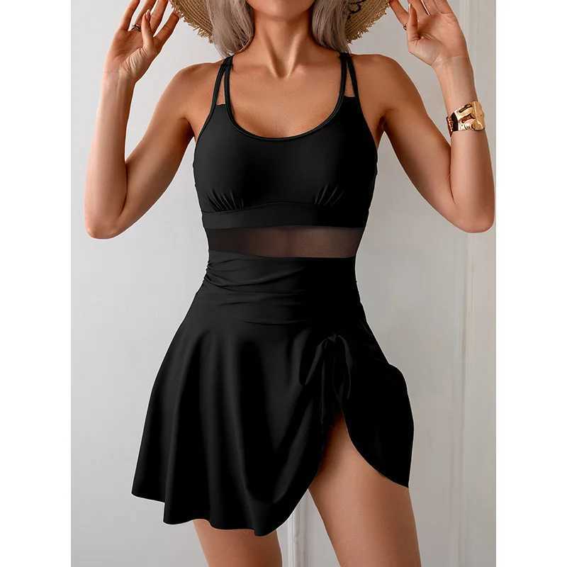 Cover-Ups Bikinis Set Sexy Women Swimsuits Swimwear Female White Bikini Set Bathing Suit Swimming Suits DressW250214