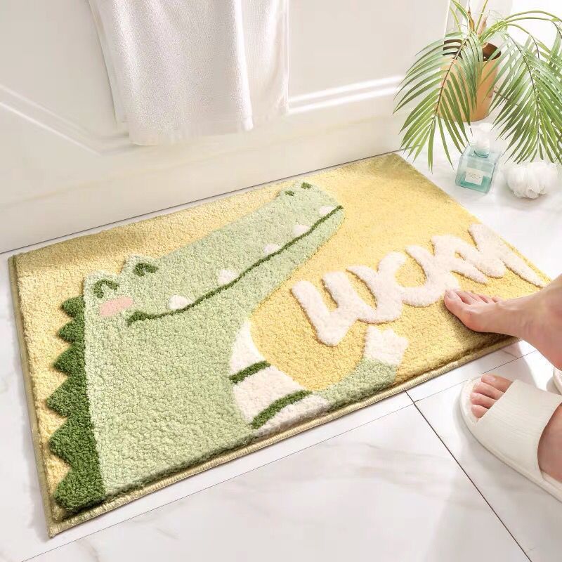 Bathroom Toilet Door Door Water-absorbing Non-slip and Dirt-resistant Door Mats Washable