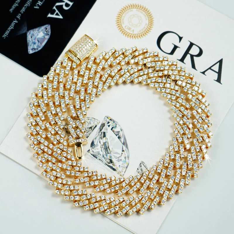 8mm Wide Cuban Link Jewelry Diamond Luxury Necklace for Women and Man Moissanite Cuban Chain Cuban Link