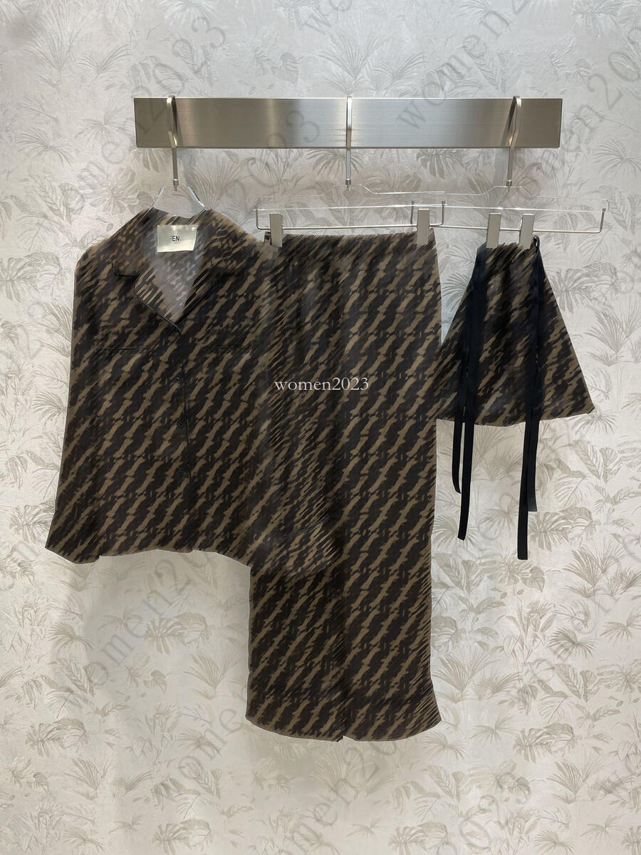 Women tracksuit pants set Brand lapel shirts two-piece Designer pant fashion logo long sleeve shirt vacation casual blouses suit trousers 2pcs Feb 15