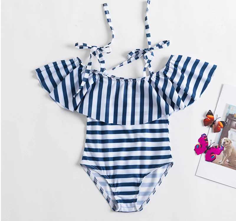Baby Girls Swim Summer Bikini Set Sun Protection Kids Cute Floral Toddler Learn Swimming Suits One-Piece Sunbeach SwimsuitXJ250214