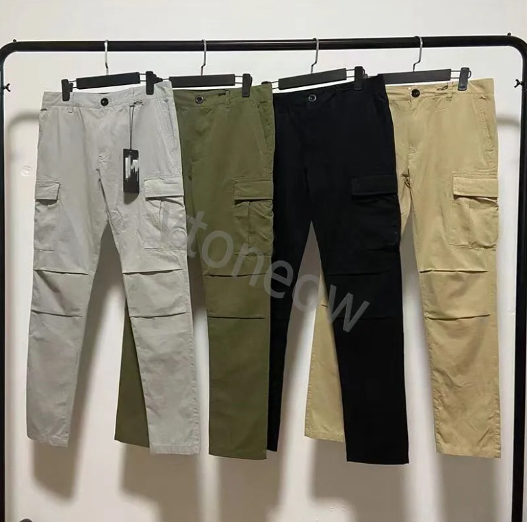 Hip Hop Top Joggers Cargo Pants for Men with Multi-Pockets Ribbons Man Sweatpants Streetwear Casual Mens Companiespants S-2XL