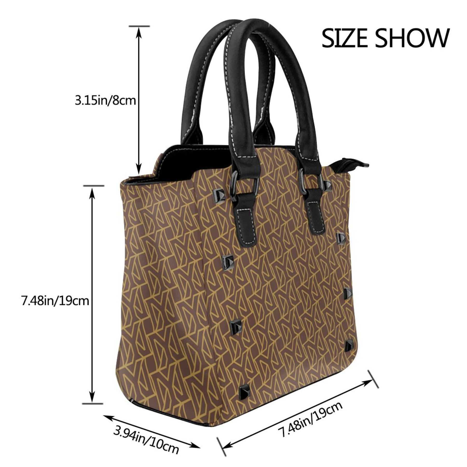 NXY Leather Rivet Shoulder Bag Hand Tote Bag Designer Handbags Womens Purses Fashion Print Shopping Crossbody Bags 250215