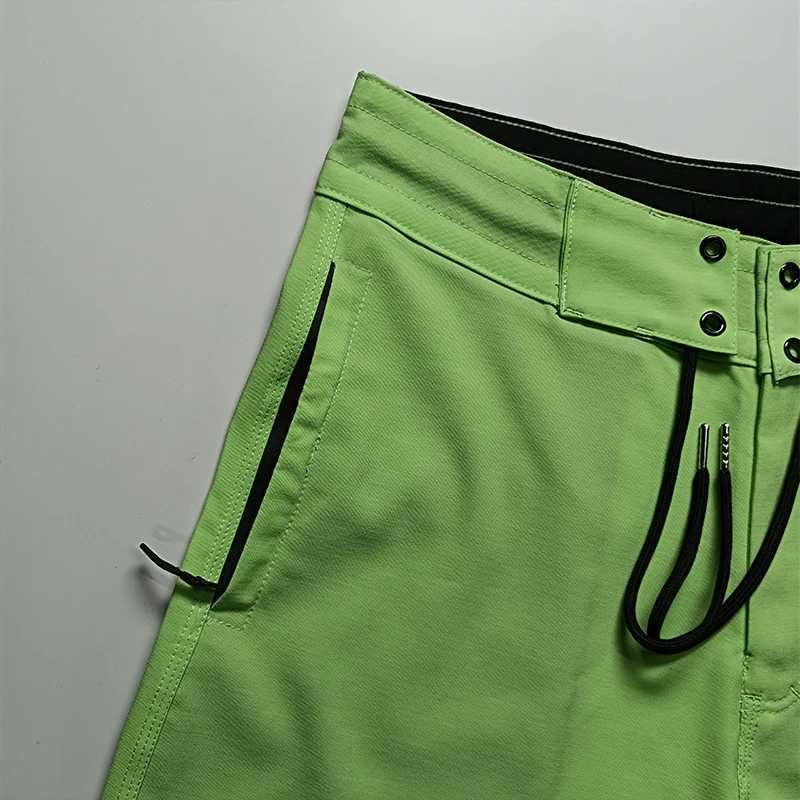 Men Classic Board Shorts 4-Way Strech Waterproof Suit Short Bermuda Swim Trunks Quick-Dry Beach Surf Sports Fitness GYM Short W250215