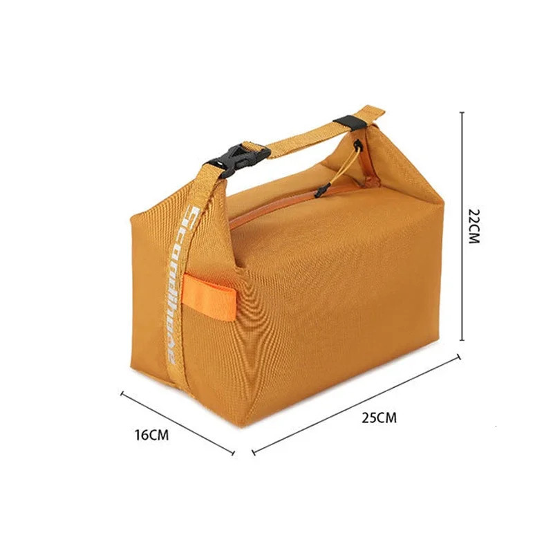 1PC Camping Insulated Lunch Pack Bento Bag Aluminium Foil Lunchbox Ice Portable Dinner Picnic Food Storage Handbag 250118