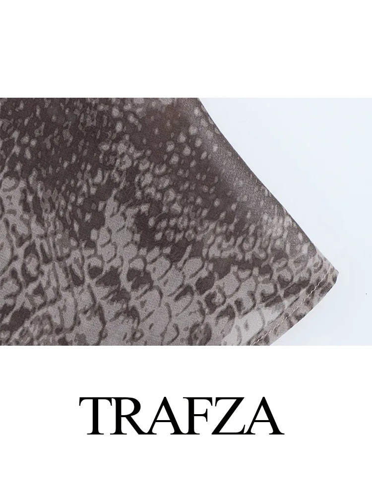 TRAFZA Fashion Female Chic Folds Decorate Slim Evening Dress Women Summer Printed Midi Dresses Sexy Sleeveless Backless Dresses 250213