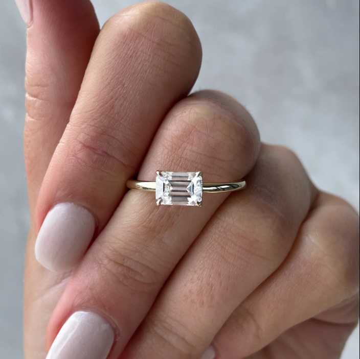 1CT Lab Diamond Custom 18k Gold Solitaire Jewelry IGI Certified HPHT Lab Created CVD DEF VVS VS Lab Grown Diamond Ring