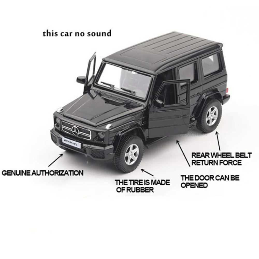 1/36 Mercedes-Benz G63 Car Models Toys Alloy Diecast Toy SUV Model Pull Back Off-road Vehicles For Childrens Gifts CollectionT250215