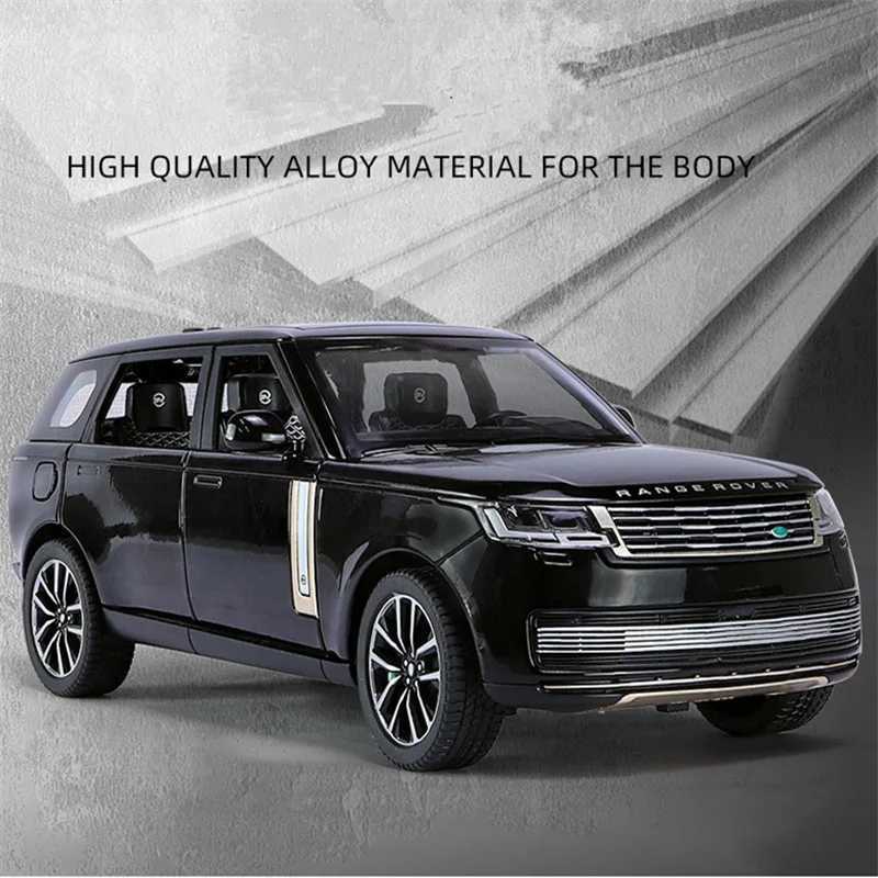 Top Quality New 1/24 Land Range Rover SUV Alloy Diecast Metal Toy Off-Road Vehicles Car Model Simulation Sound And Light Kids Giftt250215
