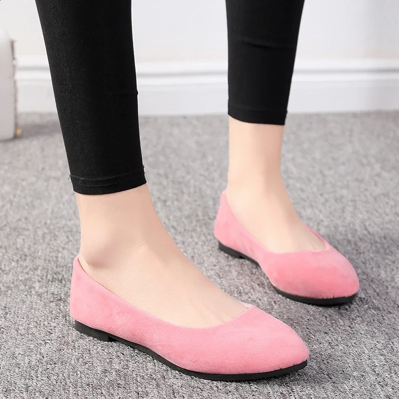 Plus Size 35-43 Women Shoes Candy Color Spring Shoes Woman Slip On Casual Flats Ladies Shoes Autumn Loafer zapatos mujer WSH2214 250214
