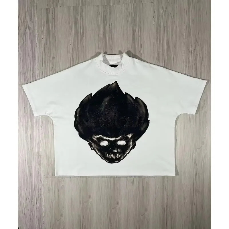 Streetwear Harajuku Retro Oversized Cartoon Graphic Print T Shirts Mens and Womens Hip Hop Fashion Casual Short Sleeve Tops 250210