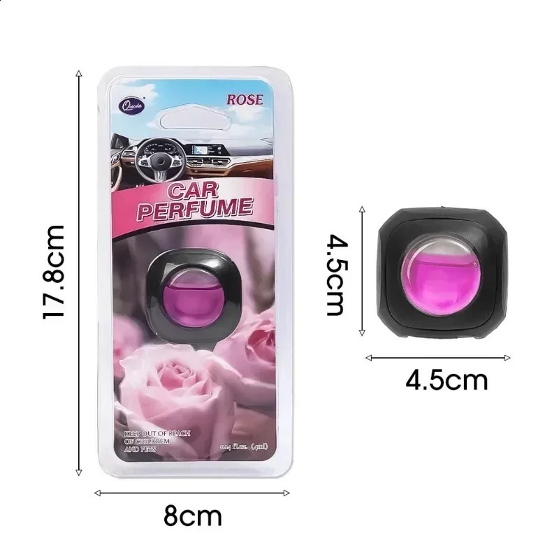 Car Fragrance Auto Air Outlet Aroma Clip with Essential Oil Air Freshener Car Interior Odor Removing Fragrance Perfume 250214