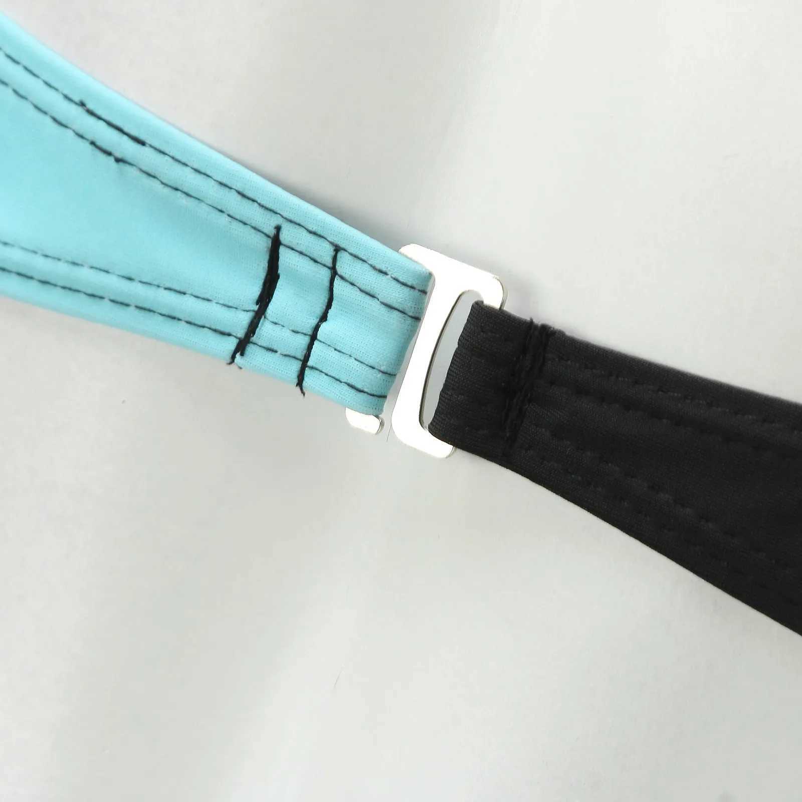 Women Summer Bikini Tank Top Color Matching V-Neck Crop Top Underwear Vest Separate Two-Piece Swimwears Casual Beach SwimsuitW250214