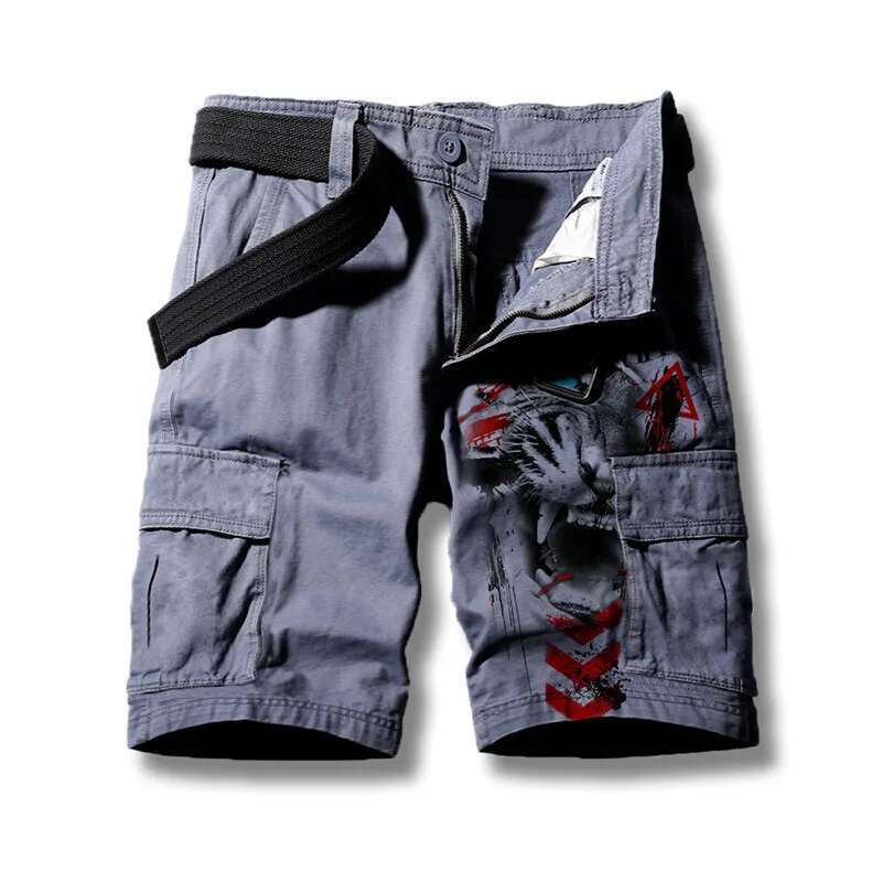 Summer Shorts Men's Cargo Loose Outdoor Sports Nickel Pants Side Pocket Cotton Comfortable Plus Size Casual Shor