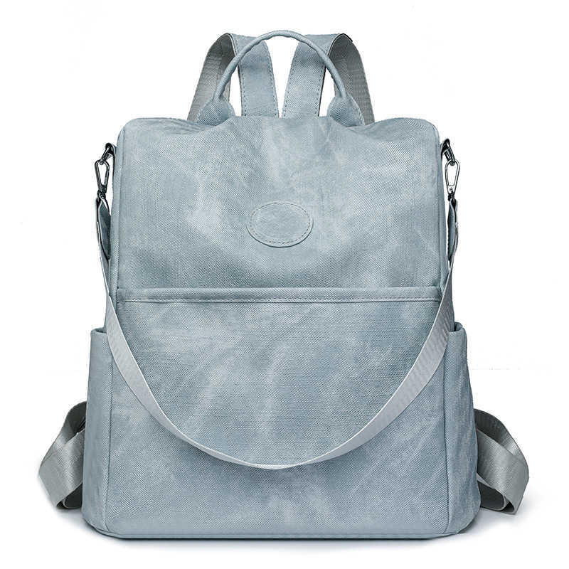 Womens Backpack New Large Capacity Anti theft PU Commuter Backpack Leisure Student Backpack Womens Bag