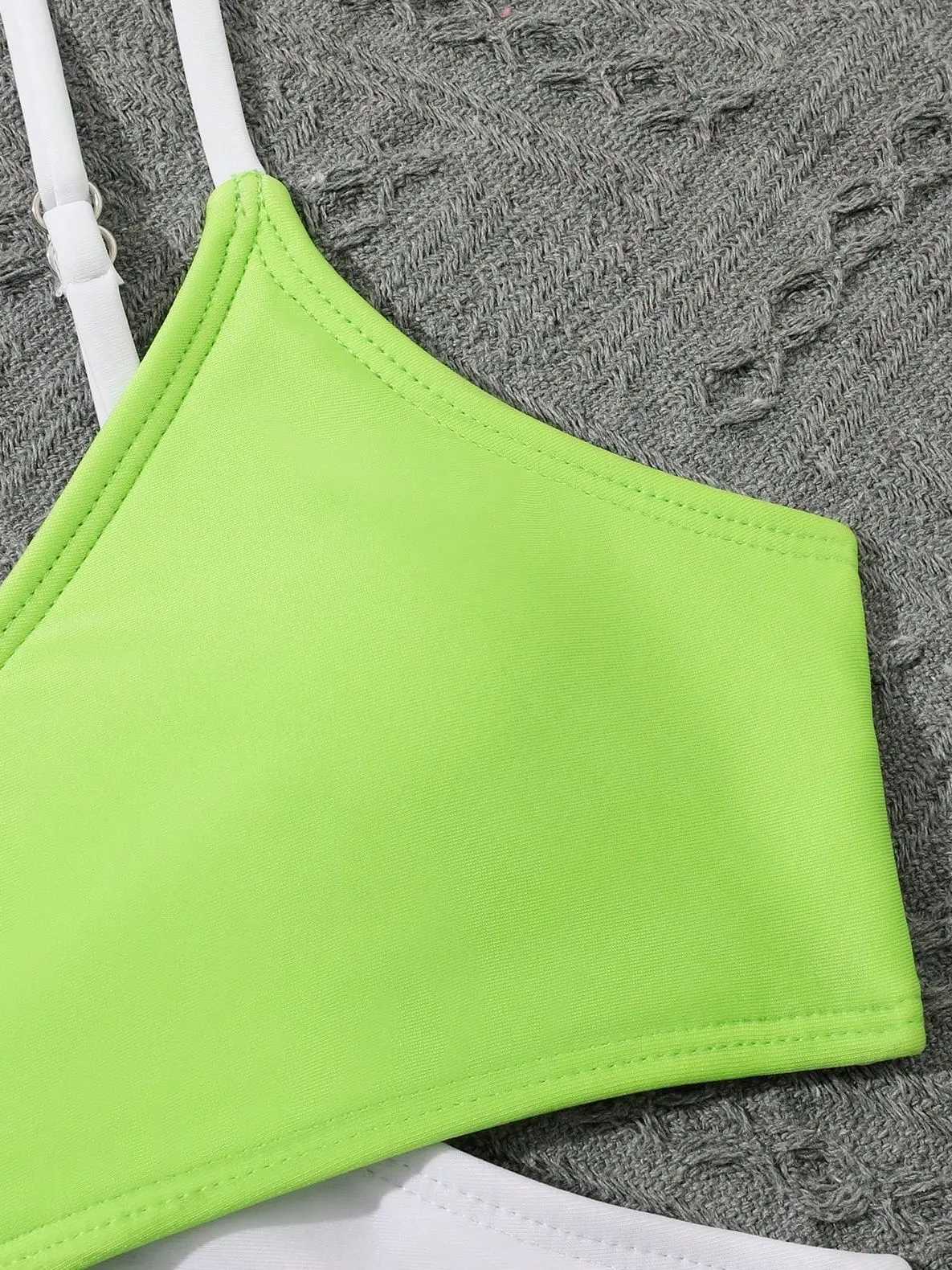 4 Pieces Bikini Top Skirt 2023 Girls Swimsuit Kids High Waist Swimwear Children Bathers Bathing Swimming Swim Suit BeachwearXJ250214