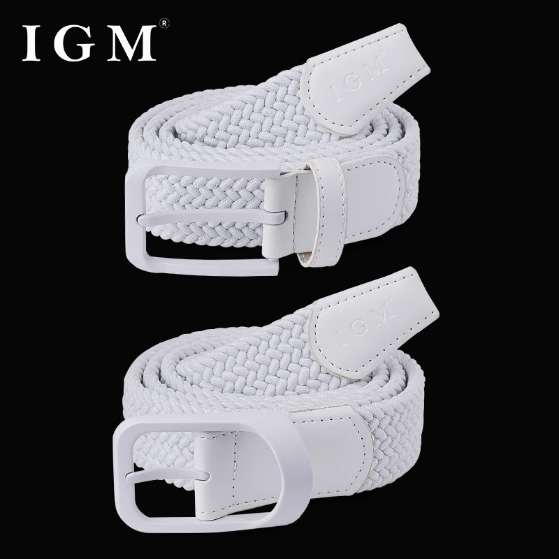 Fashion Men Metal Pin Buckle Male Canvas Pants Jeans Golf Elastic Braided Belt 250213