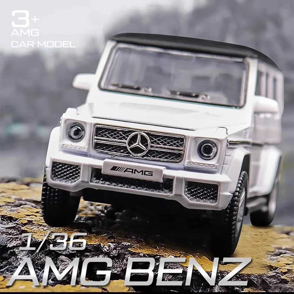 1/36 Mercedes-Benz G63 Car Models Toys Alloy Diecast Toy SUV Model Pull Back Off-road Vehicles For Childrens Gifts CollectionT250215