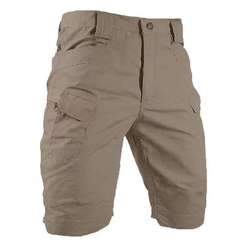 Men's Tactical With Multi Pockets, Casual Durable Waterproof Cargo Shorts For Outdoor Hiking Trekking
