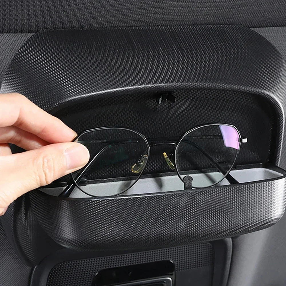 For BYD Seal Interior Glasses Case Black ABS/Suede Ceiling Sunglasses Storage Box Holder Interior Accessories 250213