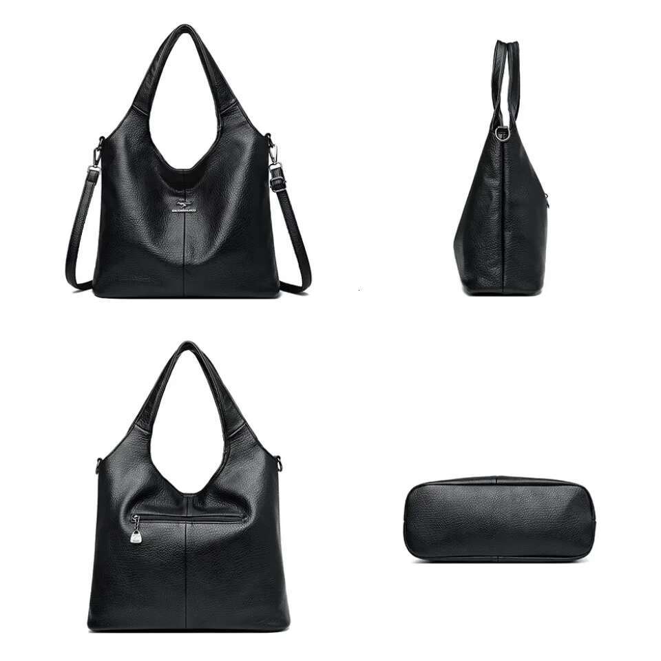 Women's Leather Top-Handle Bags Designer Handbag And Purse Ladies Solid Color Shoulder Crossbody Bag Travel Commuter Sac