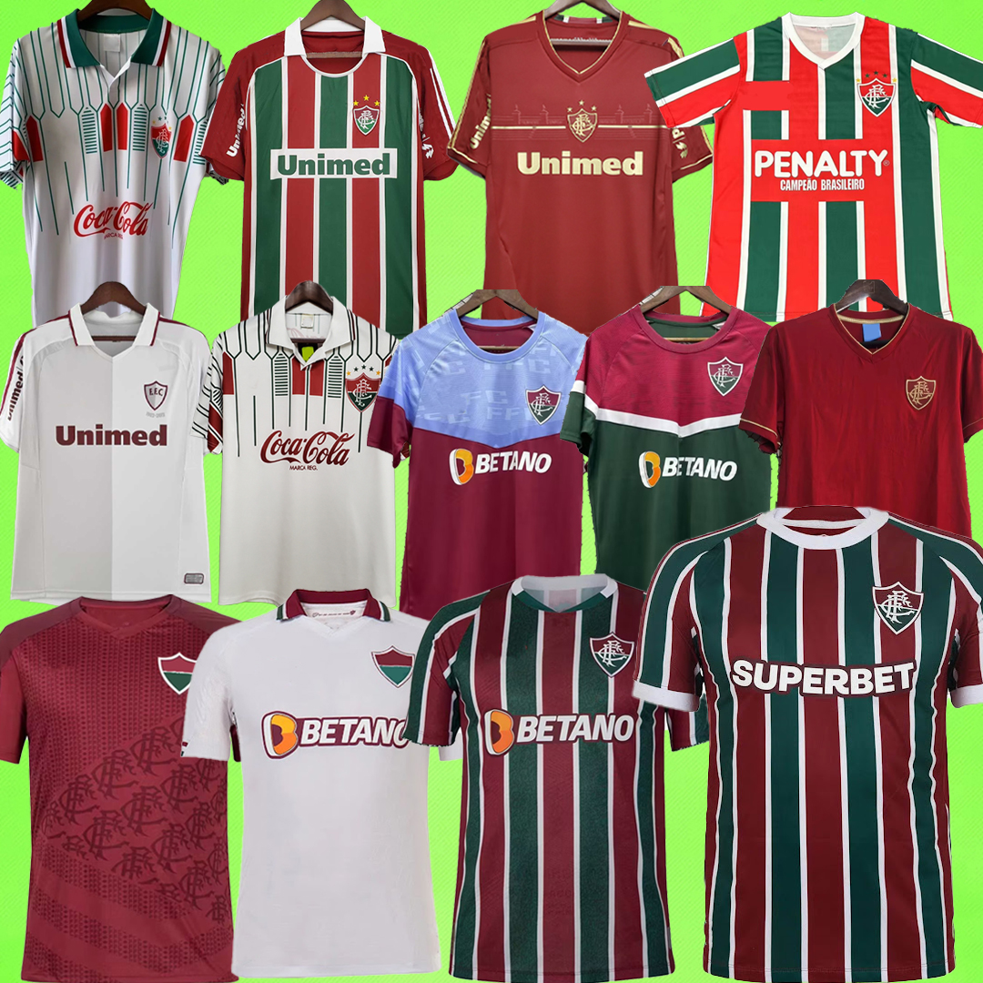 Kids kit 2025 2026 Fluminense Soccer Jerseys Fans Player version MARCELO ANDRE LELE J.ARIAS G.CANO KENO D.COSTA GANSO 24 25 26 Football Shirt home away uniform 2024