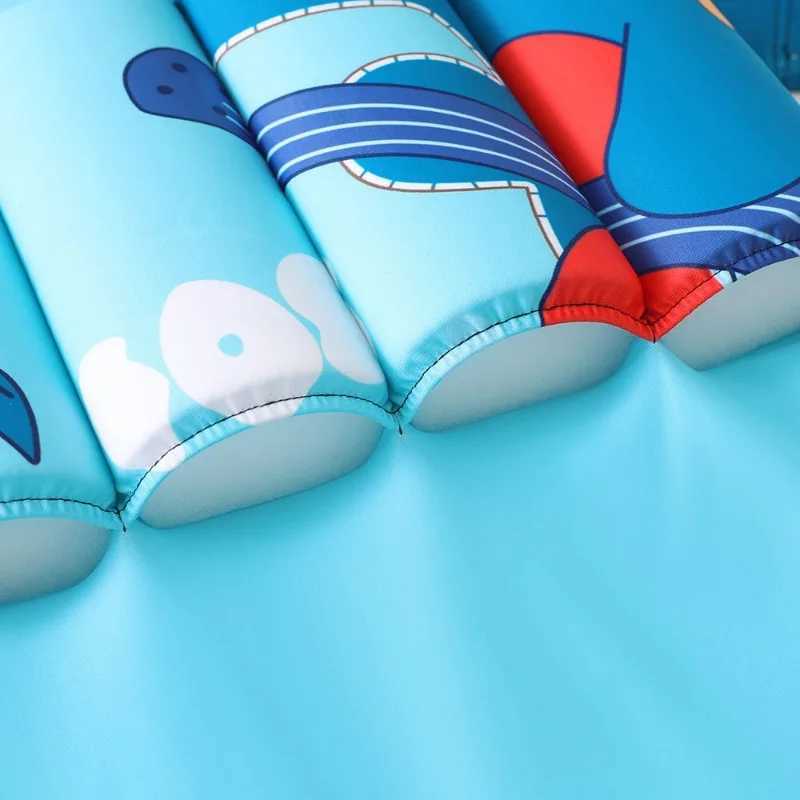 Boys Buoyancy Swimsuit Boys Short-sleeved One-piece Swimsuit Childrens Infant Swimsuit One Hair Swimsuit MensXJ250214