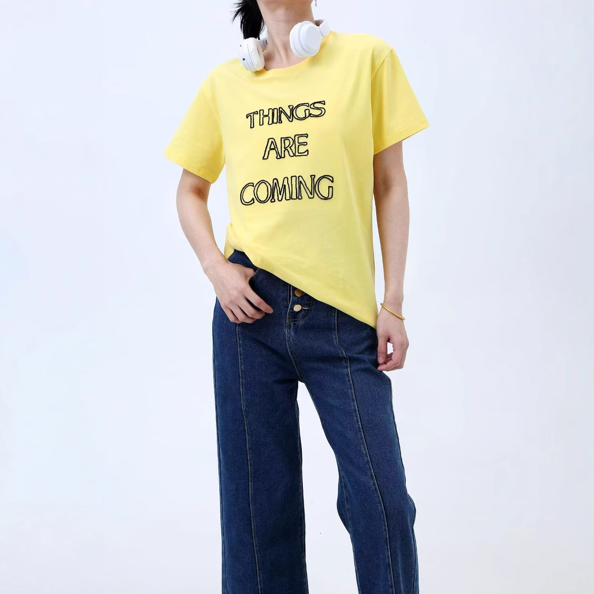 Designer Casual Trend Top Unisex Summer Round Neck Cotton Loose Lazy American T-shirt Simple Fashion Brand Short Sleeved