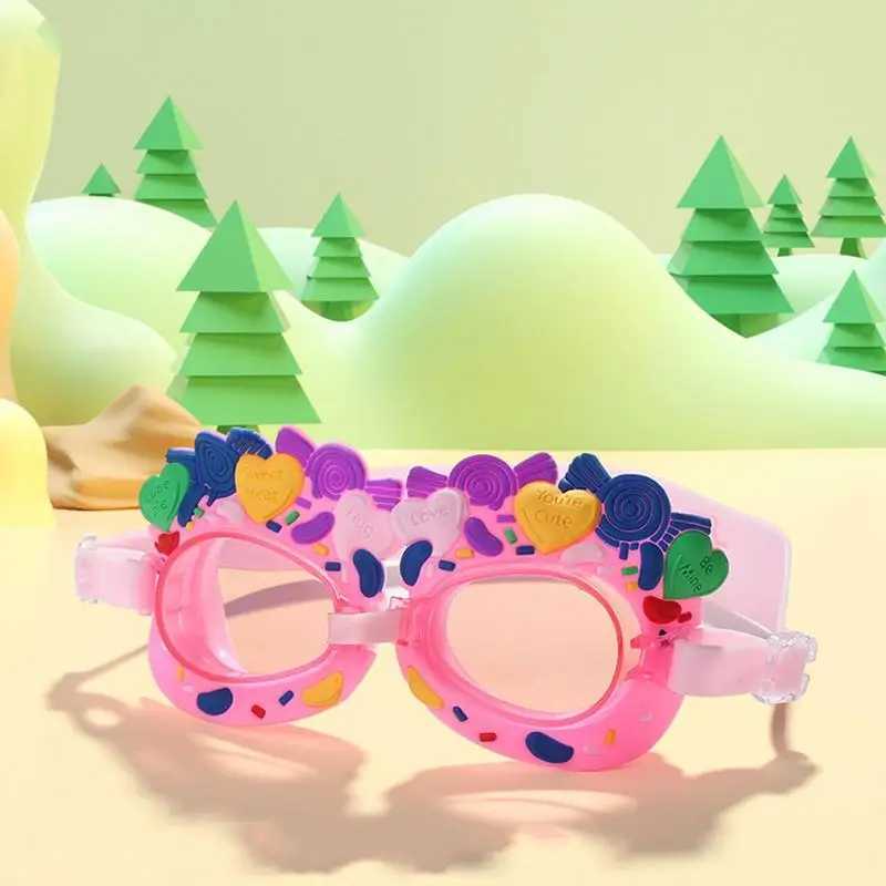 Swimming Goggles Anti-fog Waterproof Girl Pool Glasses With Earplug For KIDS Children Sports Diving Eyewear Z250215