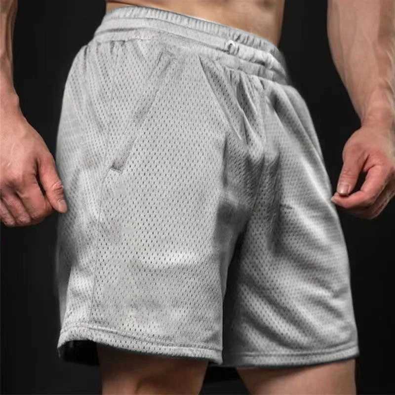 Mens Mesh Shorts Breathable Quick Drying Gym Running Short Pants Solid Color Daily Sports Shorts Men W250215
