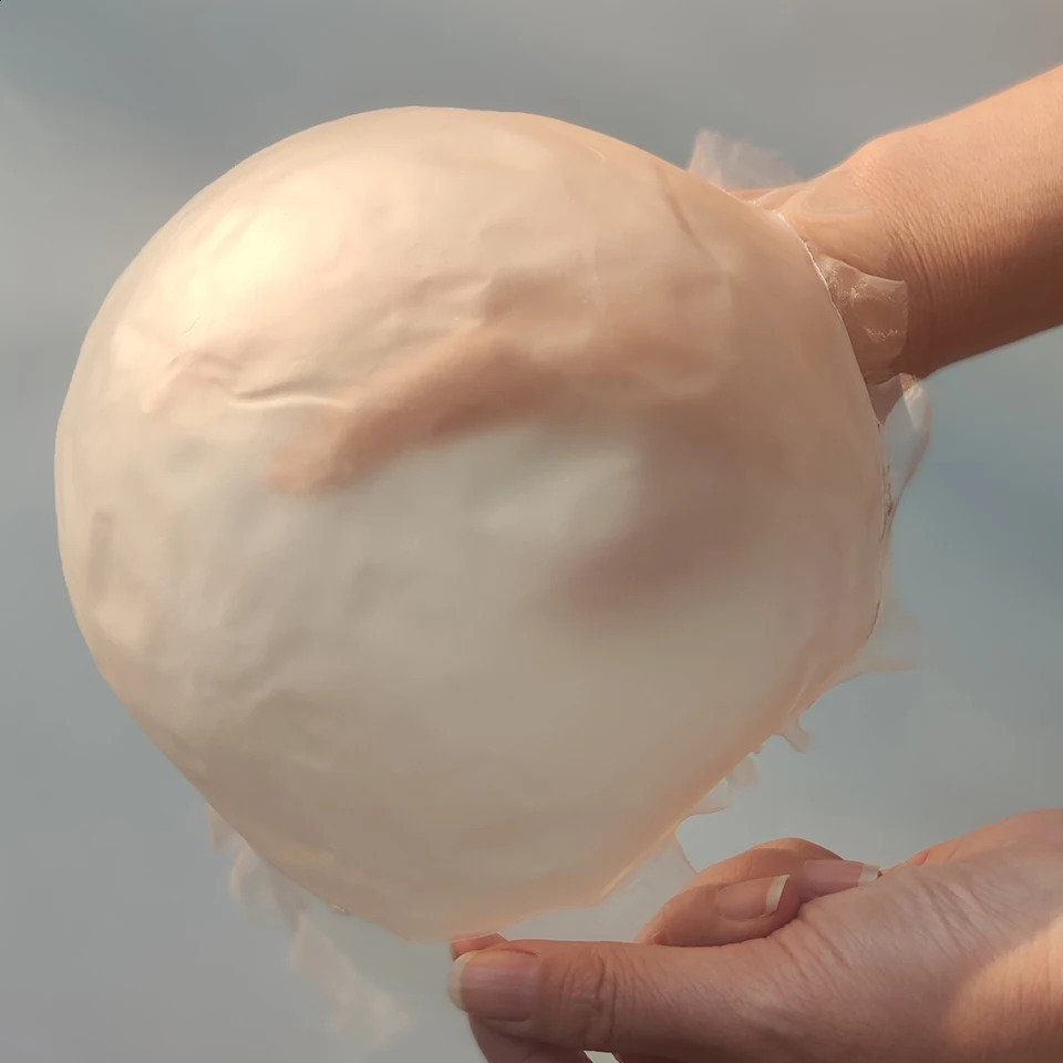 Wig Simulation Scalp PU Rubber Bottom Mesh Cap Biological Hair Block Mesh Bottom Material For Making Mens Toupee w 250214