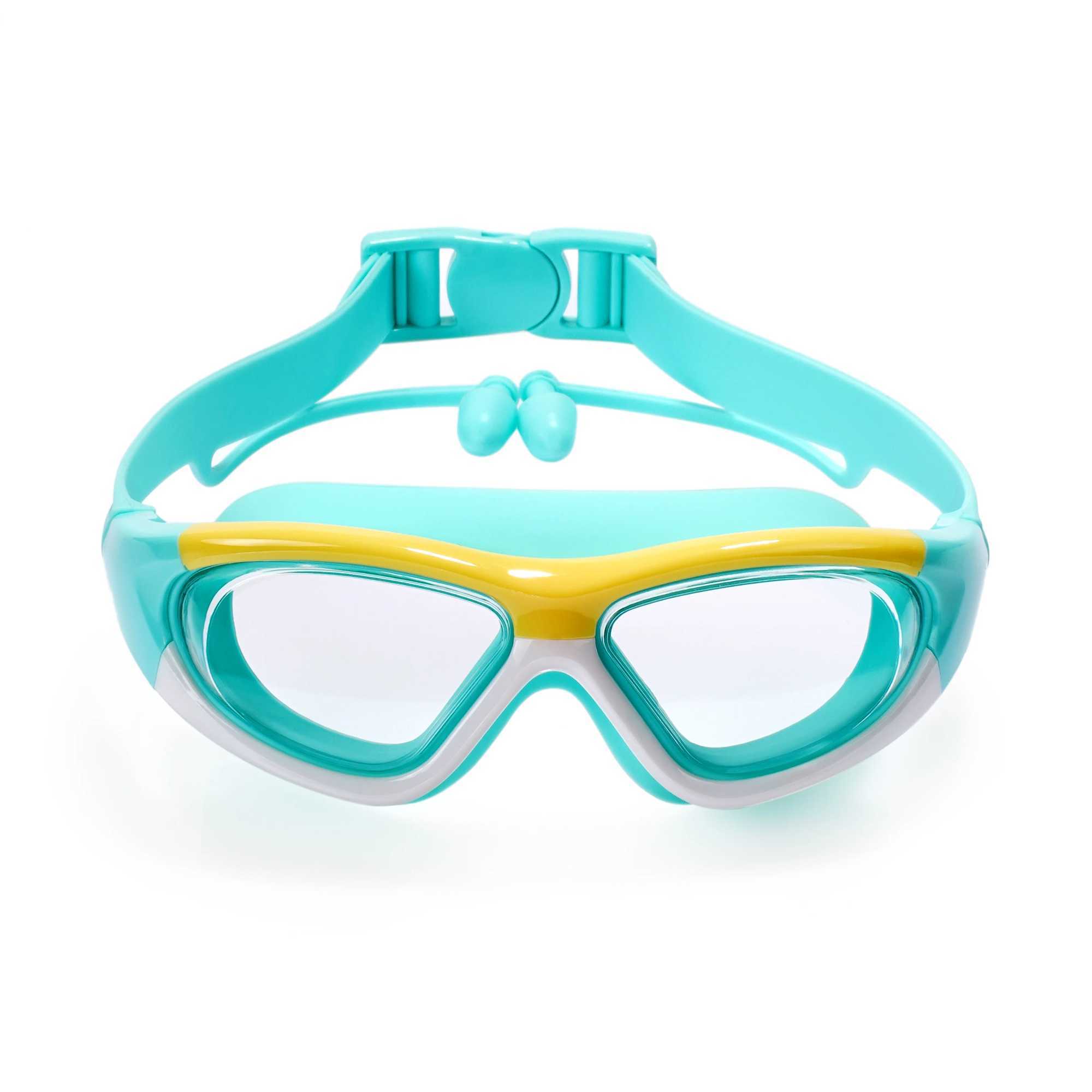 High-definition kidsrens swimming goggles for boys and girls anti-fog swimming goggles large-frame goggles comfortable silic Z250215-1