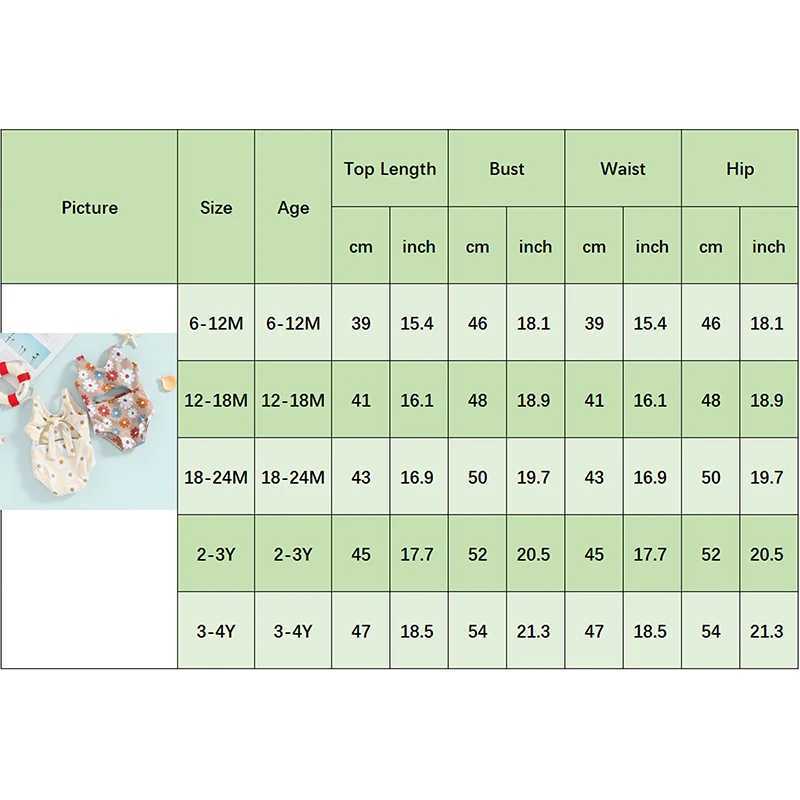 Tregren Baby Girl Swimwear Summer Floral Print Knot Cutout Sleeveless Swimsuit Toddler Bathing Suits Beachwear Infant MonokiniXJ250214