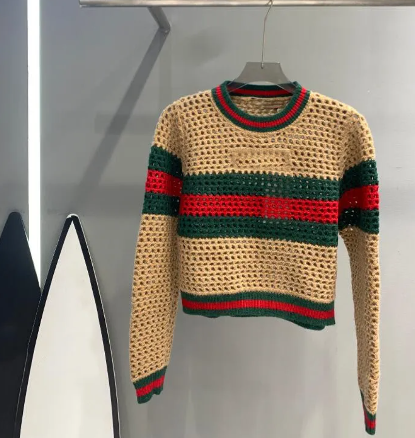 Fashion Women's Sweaters Luxury brand Women designer knitwear Sweaters High quality short coats Hollow out