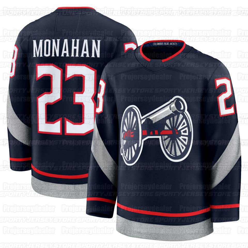 8 Zach Werenski 2025 Stadium Series Jerseys Johnny Gaudreau Jenner Kirill Marchenko Fantilli Mathieu Olivier Blue Sean Monahan Dmitri Voronkov