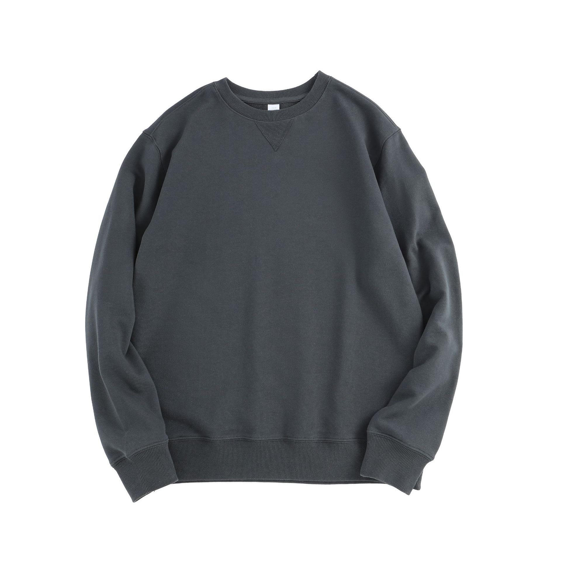 LW02145 Heavy round neck sweatshirt autumn and winter youth trend cotton long sleeve