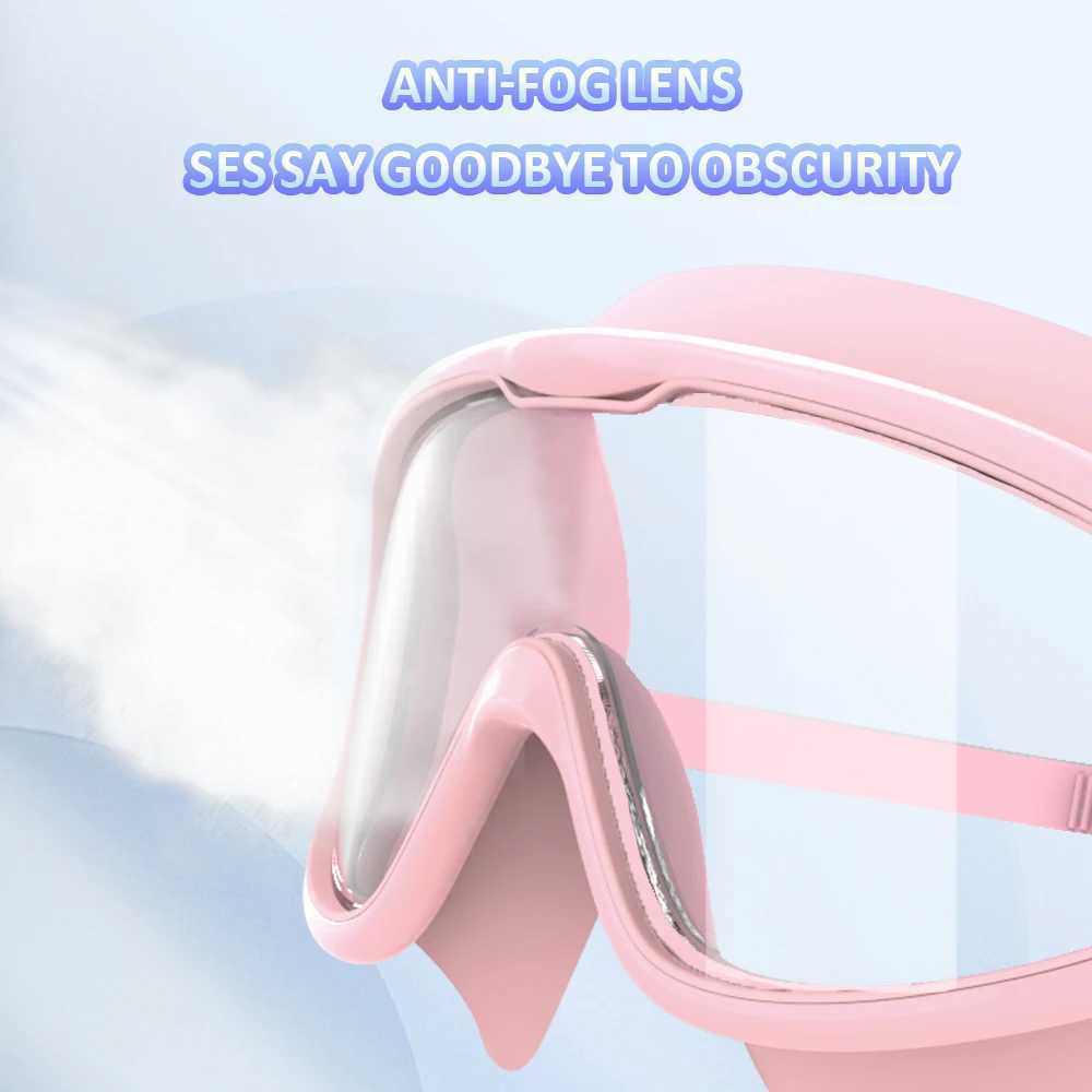 Swimming Goggles Kid Waterproof Swim Glasses Boys Girls Pool Beach Eyewear Children Anti-Fog Diving Goggles Mask Z250215