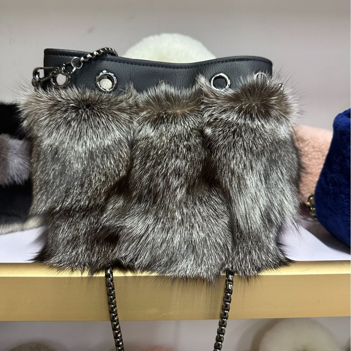 Autumn Winter Fur Tote Bags for Women Designer Handbag Warm Plush Shoulder Bag Shopper 2025 New Clutch Lady