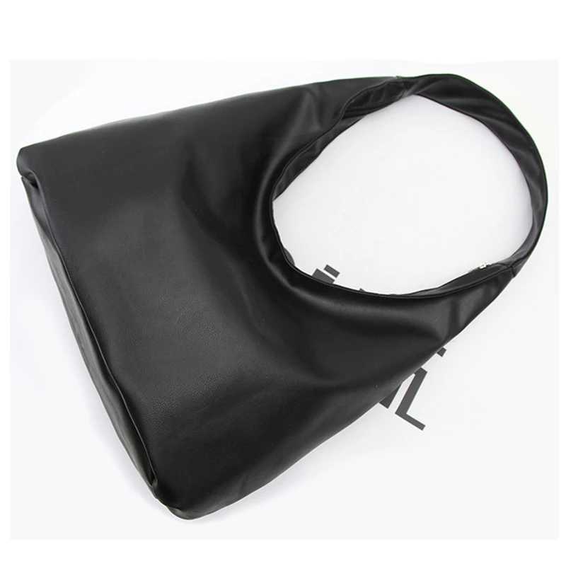 Wen Girls Messenger Bags Black Soft PU Leather Hangbag Fashion Wen Shoder Bag Satchel Crossbody Tote Handbag Purse Z250318