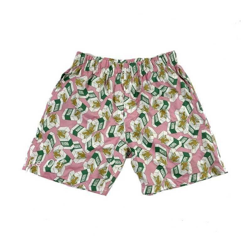 Blue Flame 3D Letter BEE Cat ClAWs Beach Pants Golf Mens and Womens Fashion Casual Trend Brand Trend Sports Shorts W250215