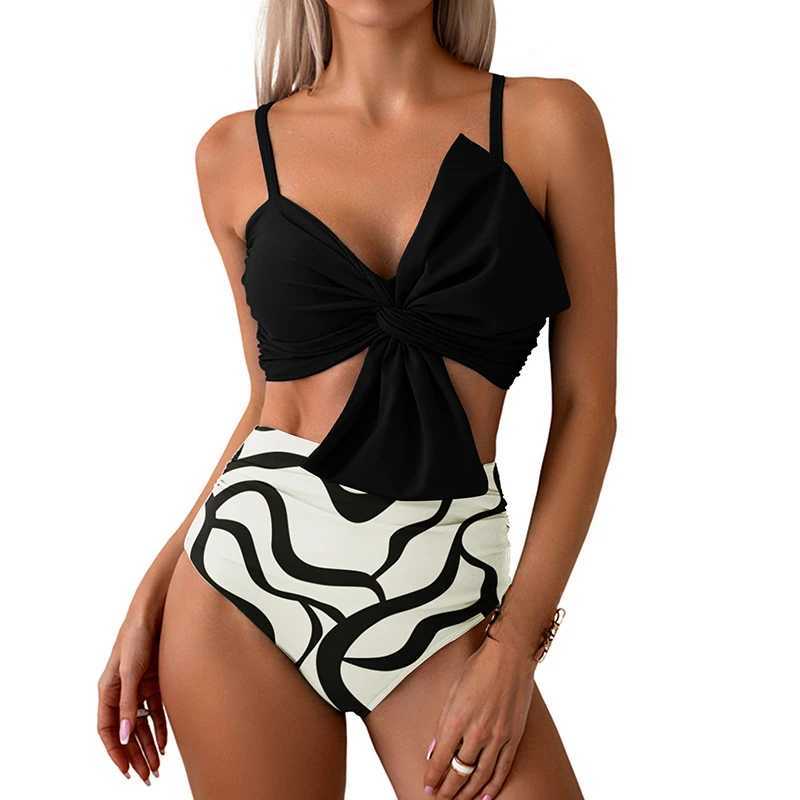 Womens swimsuit bikini set sexy Tankini two-piece swimsuit bikini set summer swimsuit fashionable printed beach swimsuitW250214
