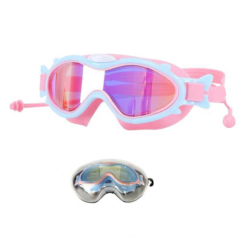 Professional Swimming Goggles Kids Swimming Glasses Diving HD Waterproof Anti-fog UV Protection 4-15 Years Children Swim Eyewear Z250215