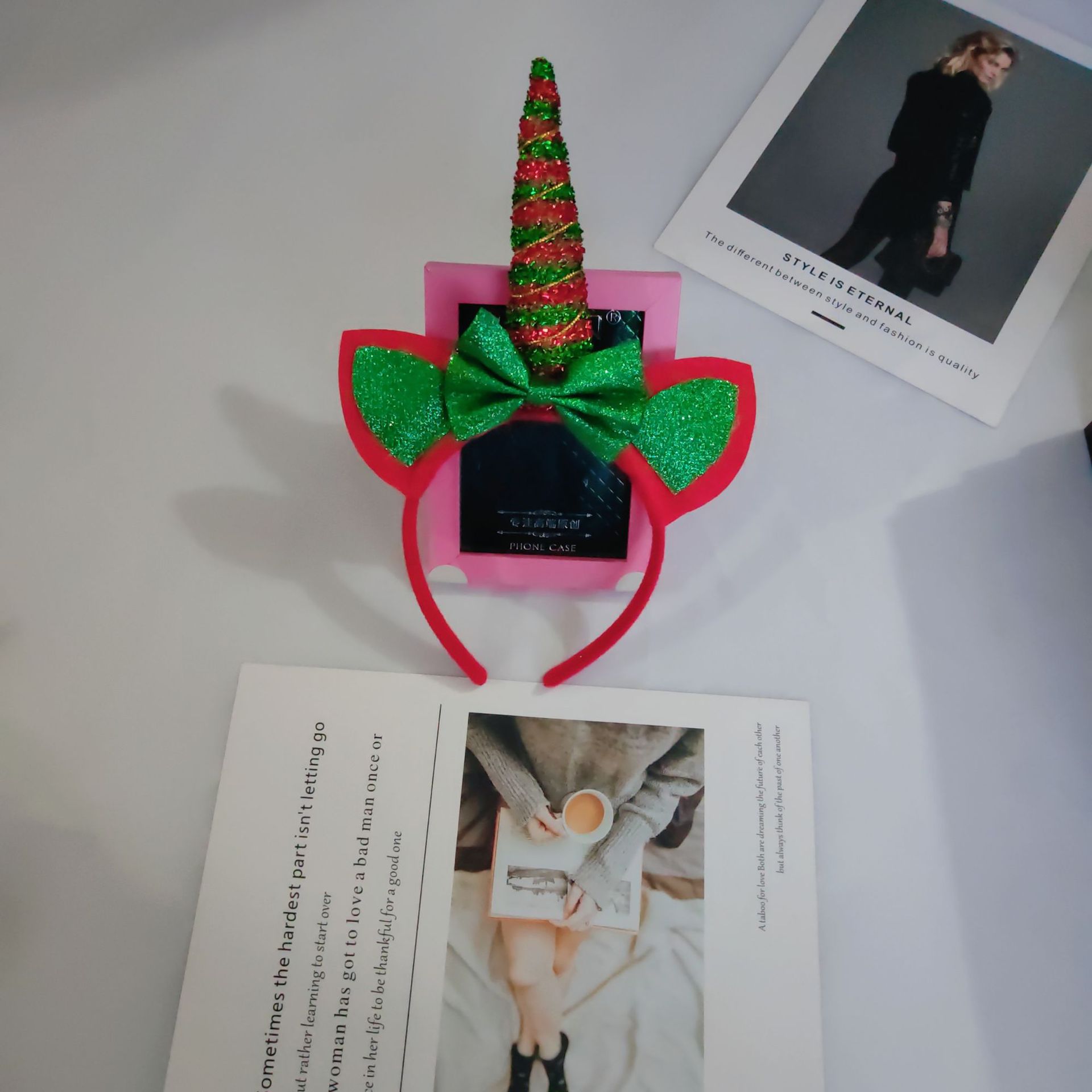 Cross-border New Design Mermaid Unicorn Hair Band with Cat Ear Decor for Parties