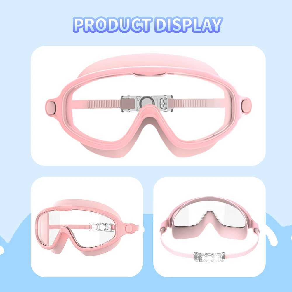 Swimming Goggles Kid Waterproof Swim Glasses Boys Girls Pool Beach Eyewear Children Anti-Fog Diving Goggles Mask Z250215