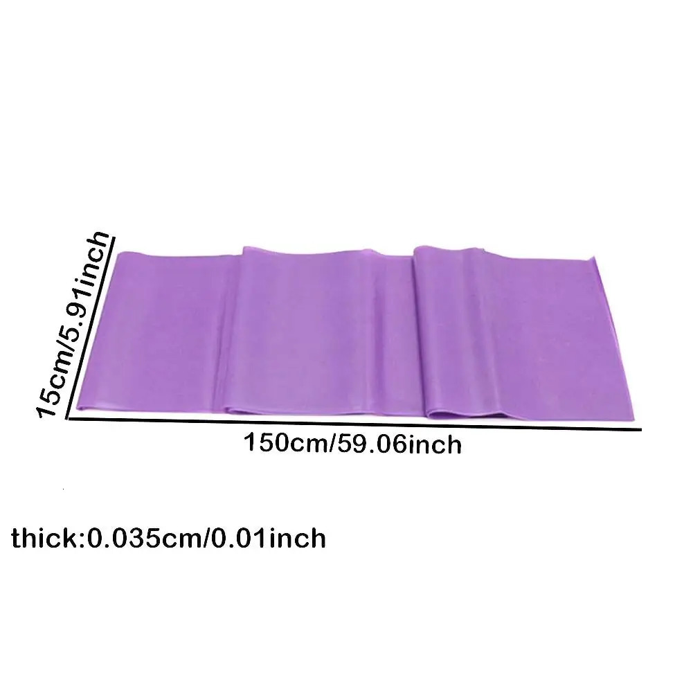Yoga Exercise Resistance Belt Pilates Training Fitness Home Gym Elastic Natural Rubber Latex Accessories 250213