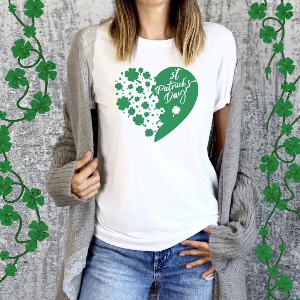 Designer 2025 New Short Sleeved T-shirt Clover Men And Women Plus Size Round Neck Top