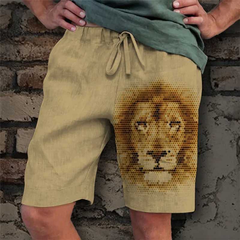 Mens Board Shorts Swim Shorts Swim Trunks Summer Shorts Beach Shorts Drawstring Elastic Waist 3D Print Graphic Animal Cat Breat W250215