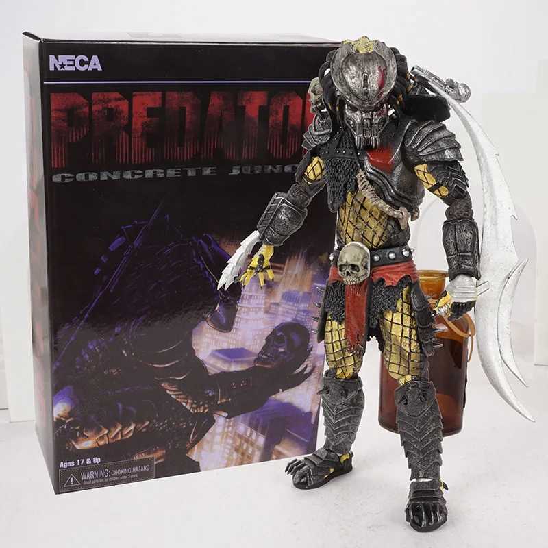 NECA Predator Concrete Jungle Action Figure SCARFACE Clan Leader Warrior Elder Chief Predator Collectable Toys Horror Gifts W250214